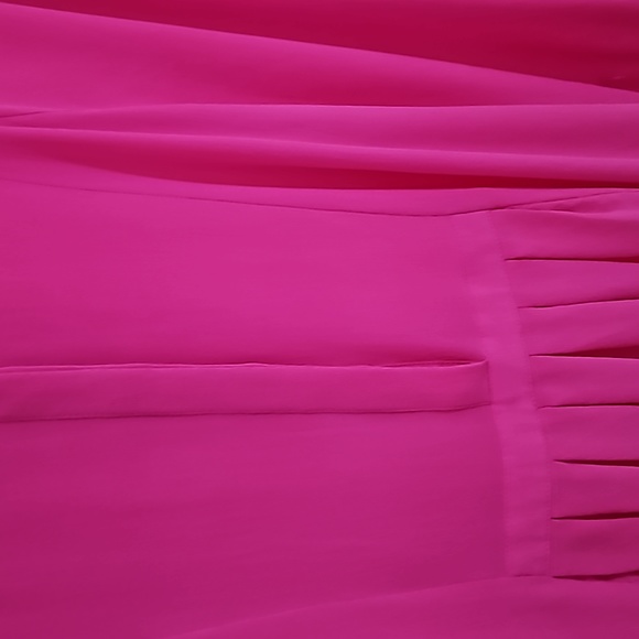 100% silk blouse in fuchsia color - Picture 6 of 6